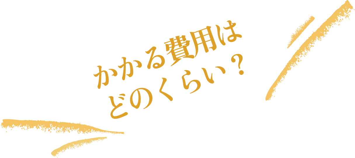 かかる費用はどれくらい？