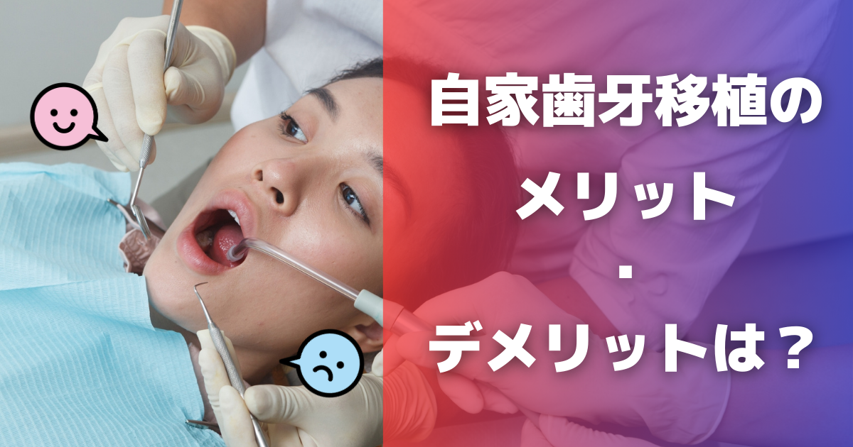自家歯牙移植のメリット・デメリットは？ | 五反田の歯医者｜五反田